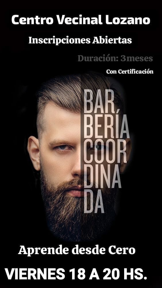 Aprende Barbería y cortes en el Centro Vecinal de Lozano