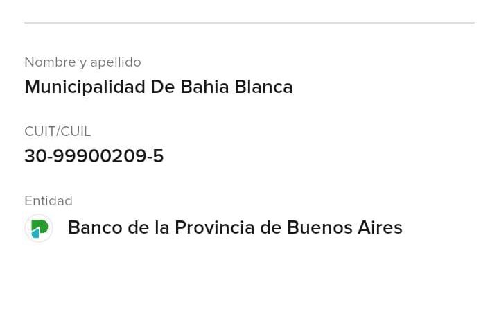 Cuidado con las estafas  en transferencia, en donaciones por Bahía Blanca