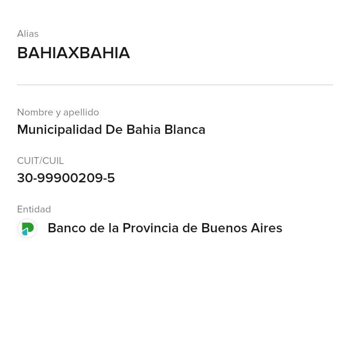 Cuidado con las estafas  en transferencia, en donaciones por Bahía Blanca