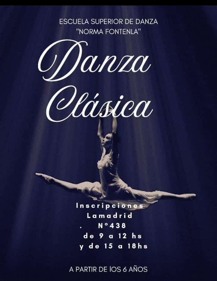 Inscripciones en la Escuela Superior de Danza ‘Norma Fontenla»