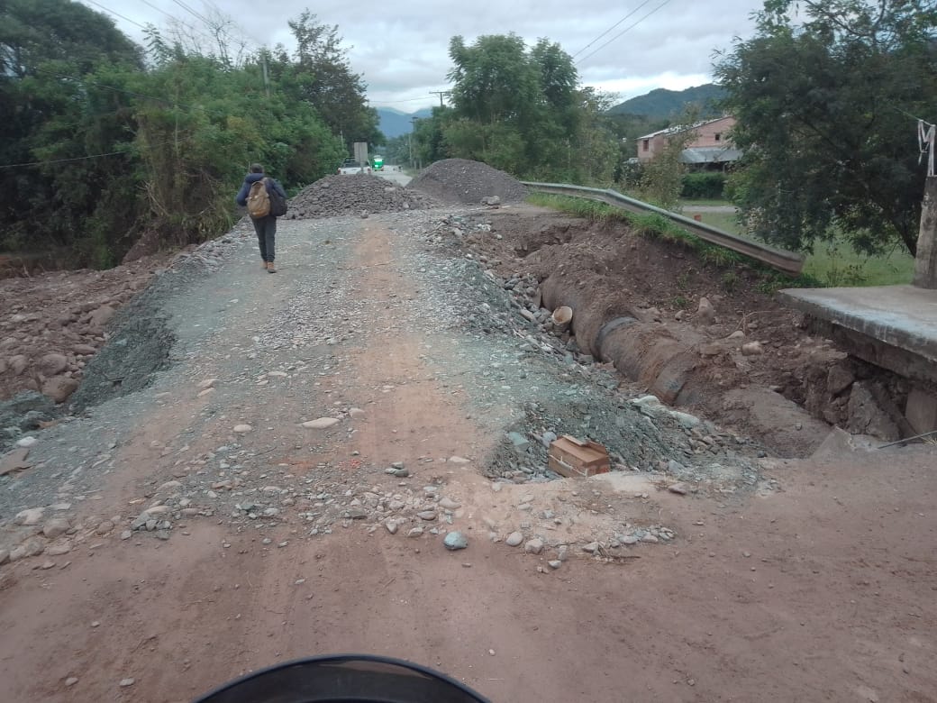 El puente que conecta Huaico con Reyes sigue sin estar habilitado