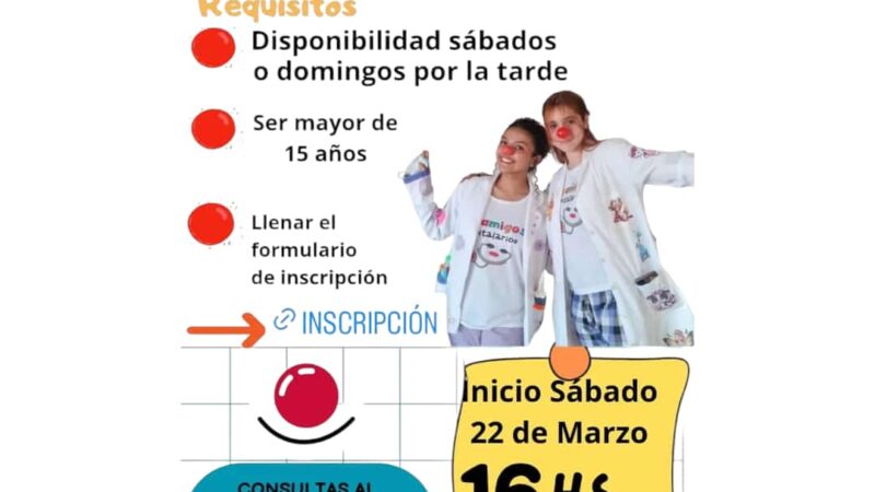 CONVOCATORIA ABIERTA PARA SER PAYASO DE HOSPITAL