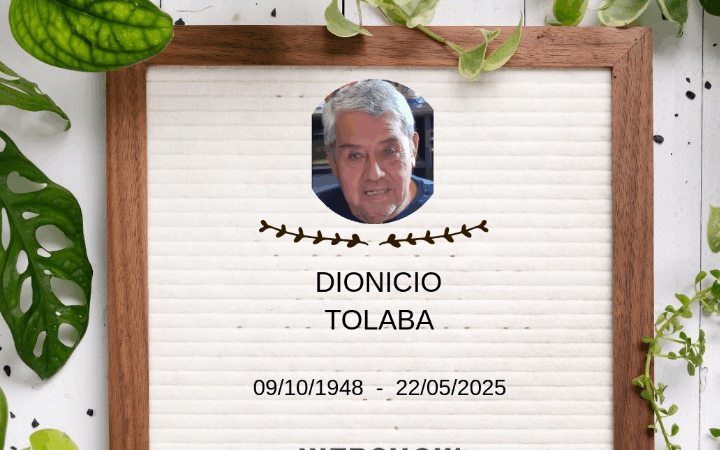 Con profundo pesar despedimos a Dionicio Tolaba, padre de Ely nuestra compañera de equipo