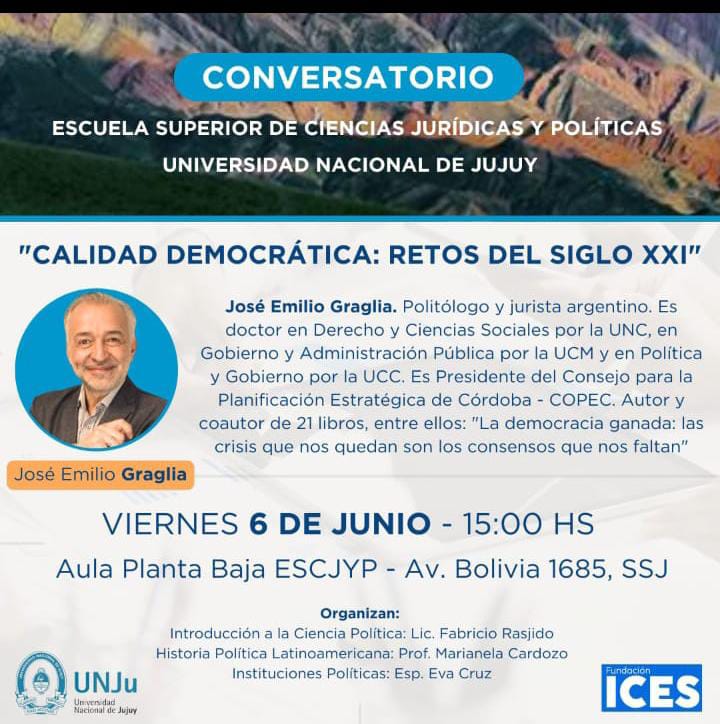 José Emilio Graglia disertará sobre los desafíos de la democracia en el siglo