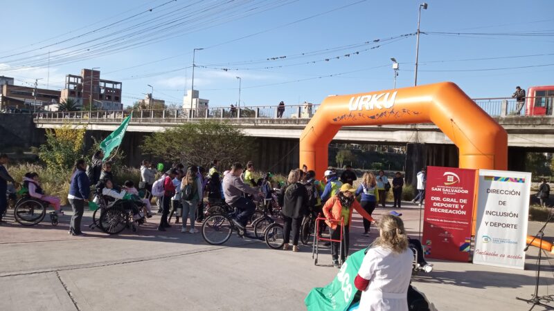 Emoción y participación en la 3° Bicicleteada Inclusiva en el Parque Xibi Xibi