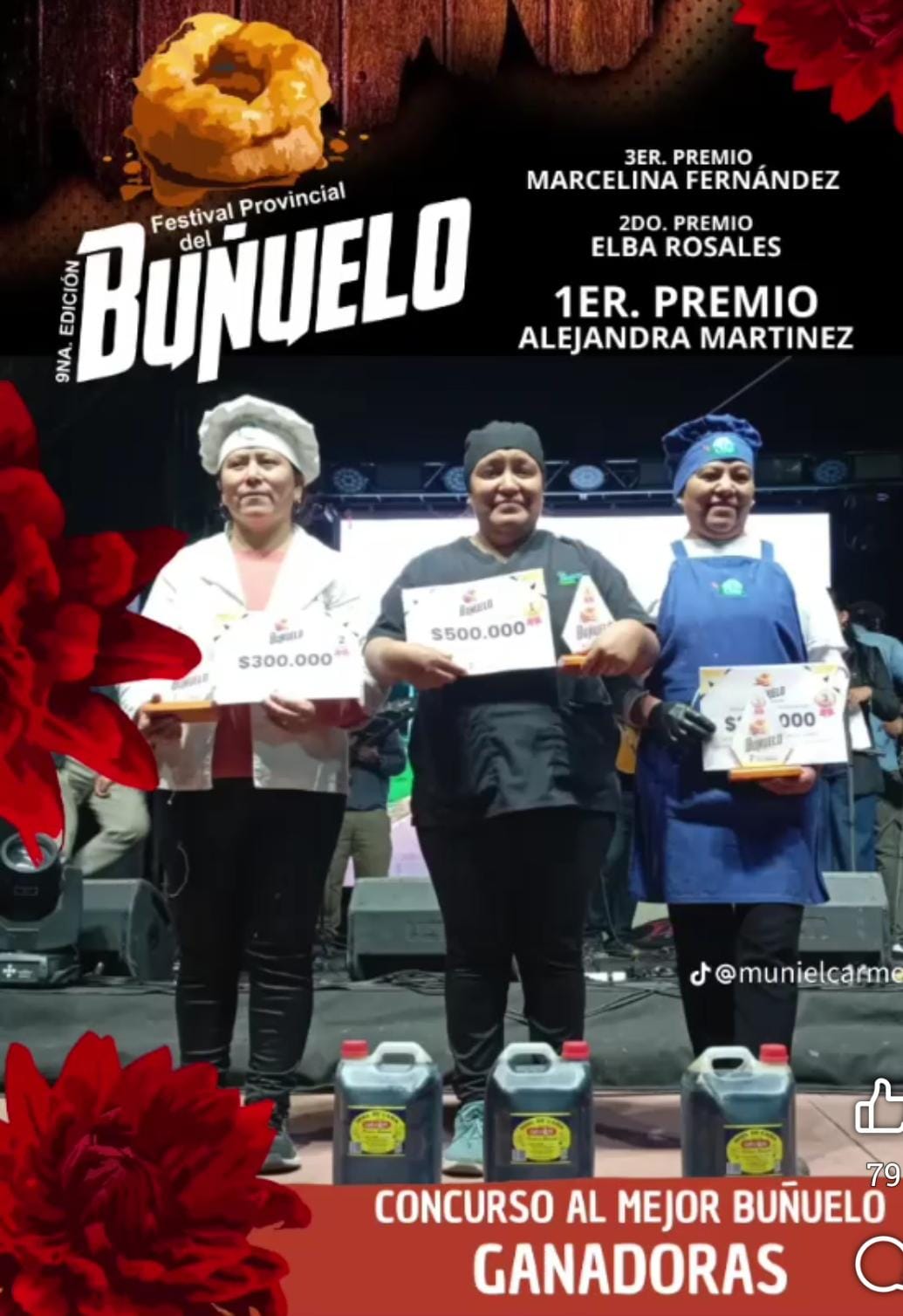 Alejandra Martinez se consagró campeona en el  9.` Festival Provincial del Buñuelo