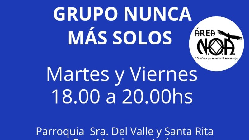 Narcóticos Anónimos abre un espacio de recuperación y apoyo: “Nunca más solos”
