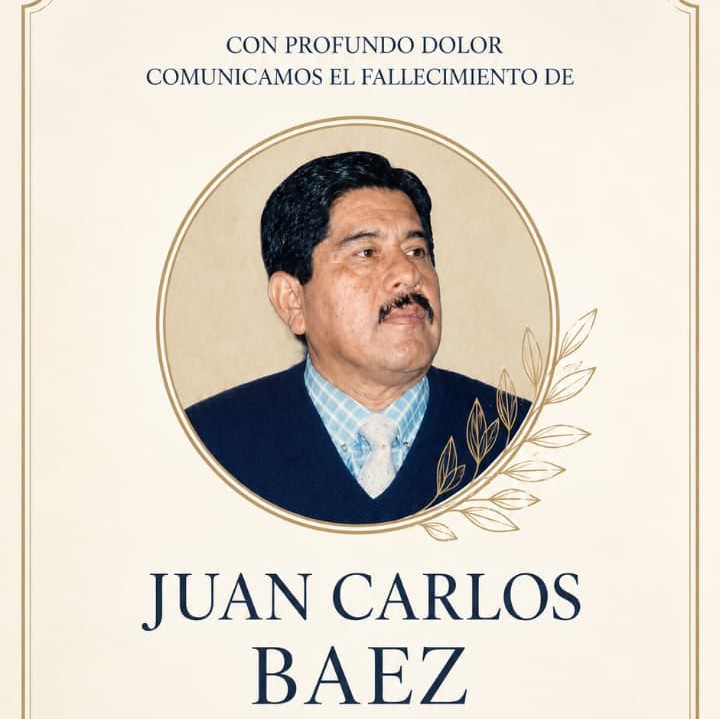 Profundo pesar por el fallecimiento de Juan Carlos Báez