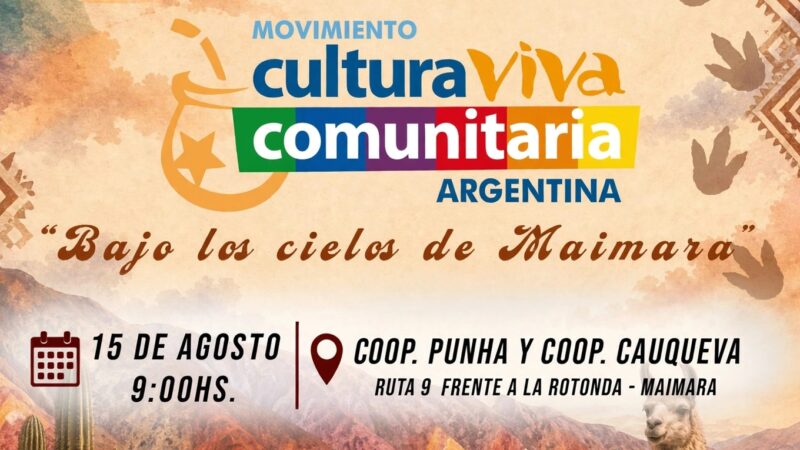 Bajo los cielos de Maimará: Jujuy se prepara para el primer Encuentro Provincial de Cultura Viva Comunitaria